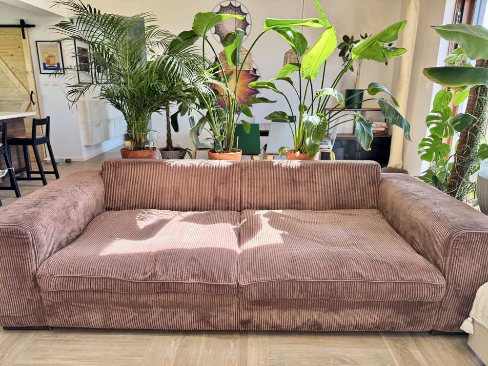Sofa z funkcją spania sztruks 4-os