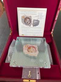 Moneta Papież Jan Paweł II z 27 diamentami 100oz Ag tylko 99szt