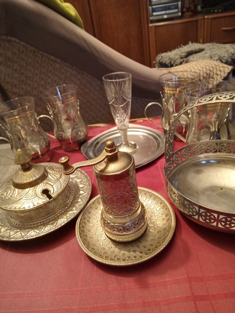 Лапшерезка СССР Мельхиор чайник, конфетница ,подстаканник СССР,