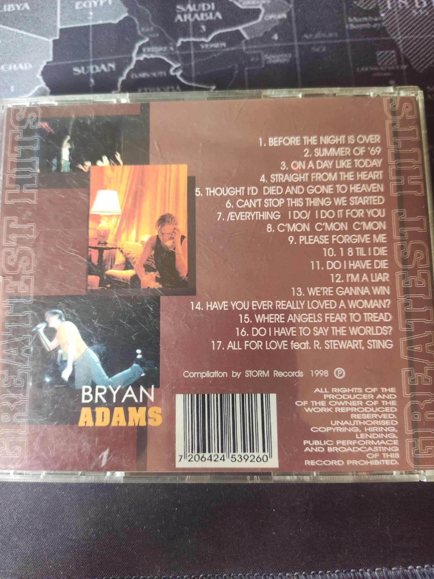Bryan Adams Greatest Hits CD