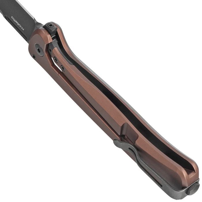 Nóż składany LionSteel Skinny Earth Aluminium/Natural Canvas Micarta,