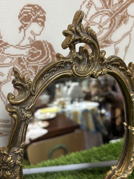 Espelho em latao antigo