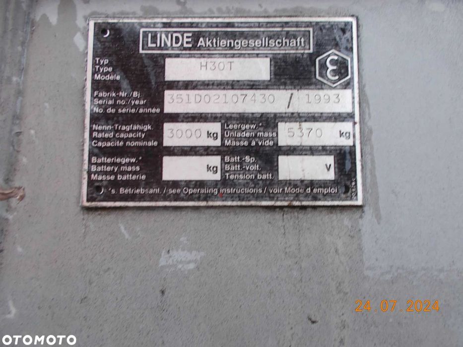 Wózek widłowy Linde H30T