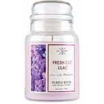Duża naturalna sojowa świeca Purple River  623g  Fresh Lilac Kwiat bzu