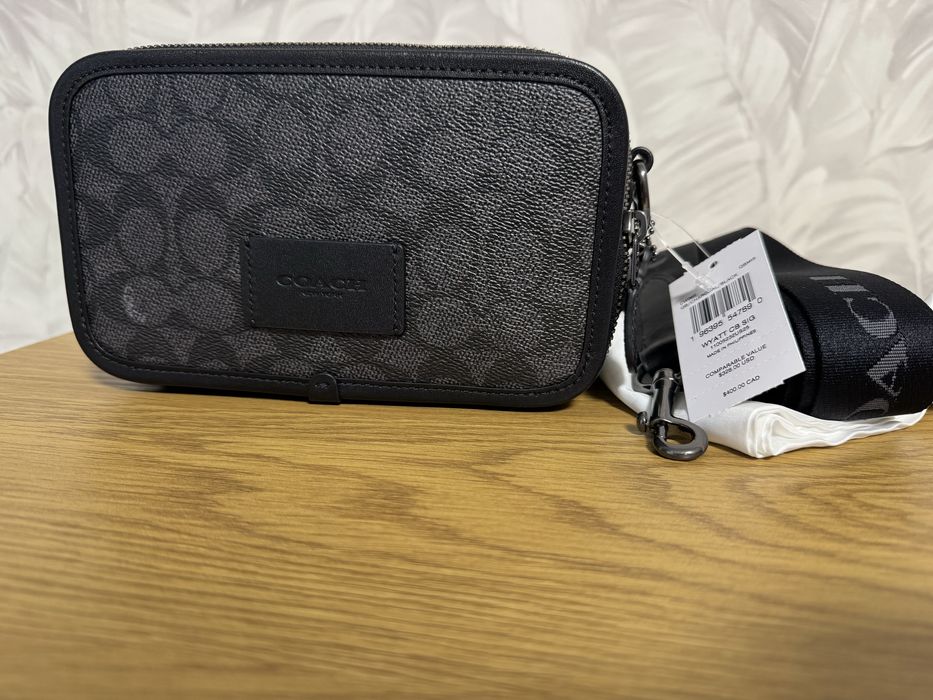 Сумка чоловіча COACH Wyatt Crossbody Bag In Signature Canvas Black