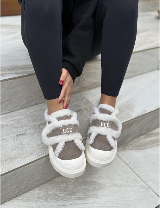 Зимові кеди з пушком, утеплені кеди, зимове взуття, взуття ugg, ugg