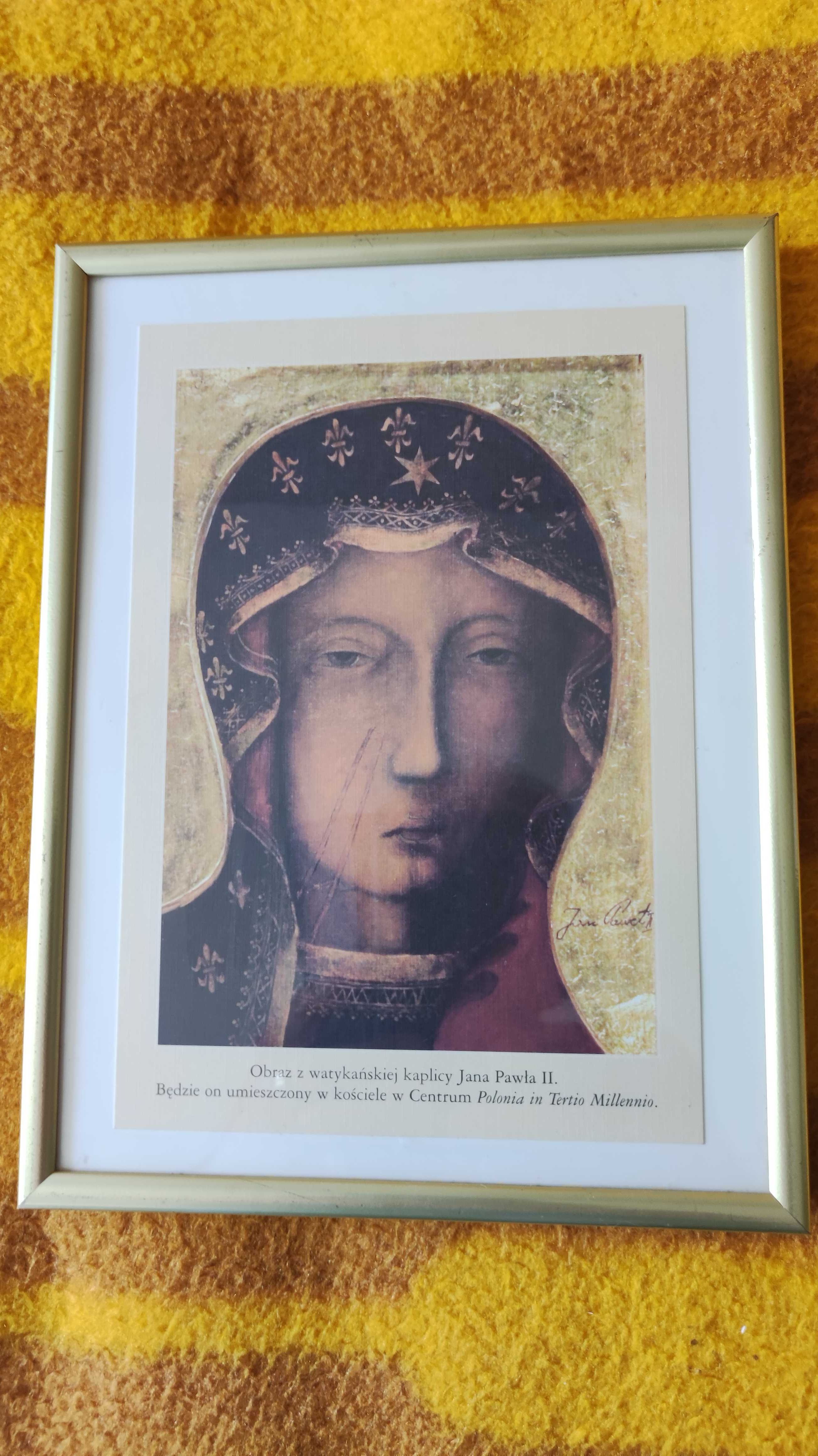 Obraz w ramie o tematyce religijnej- Matka Boska Częstochowska
