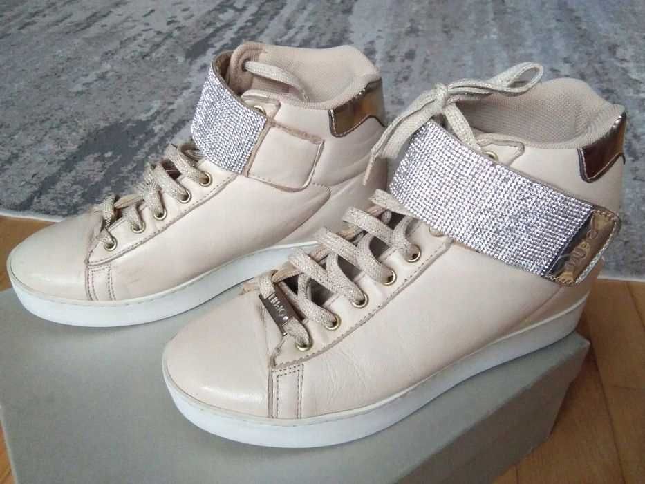 Liu Jo sneakersy skórzane z cyrkoniami 36