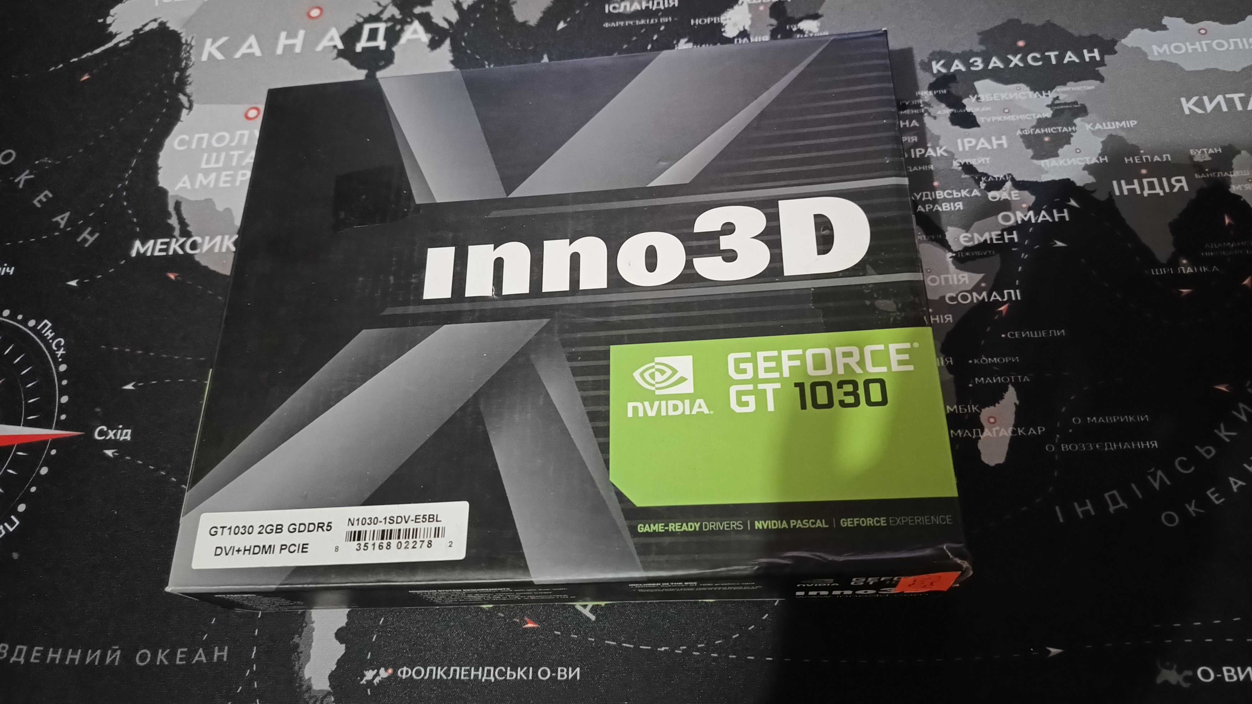 Inno3D GT 1030 GDDR5 на 2 GB. Під відновлення або на запчастини.