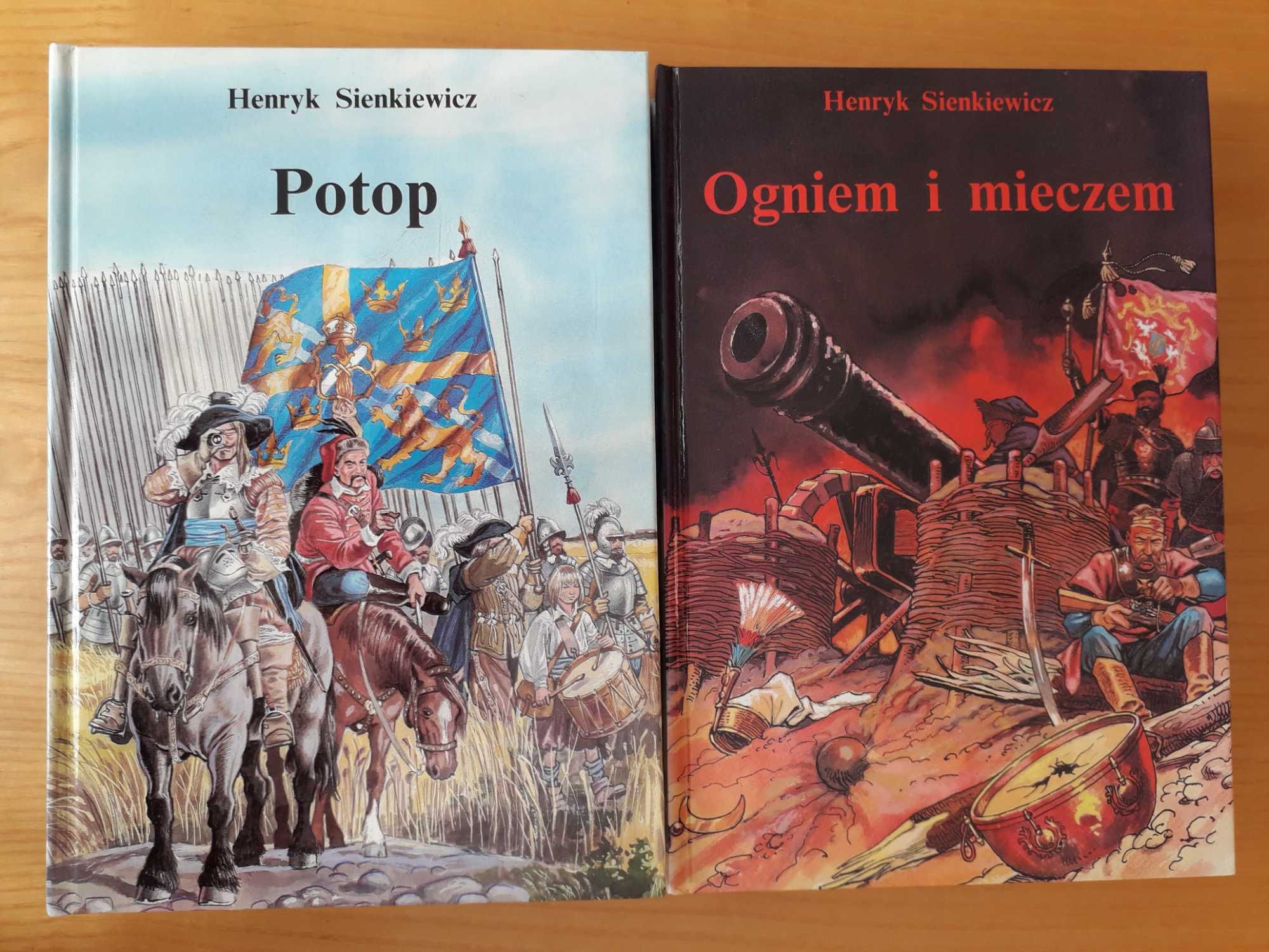 POTOP i OGNIEM I MIECZEM  Henryk Sienkiewicz, duży format