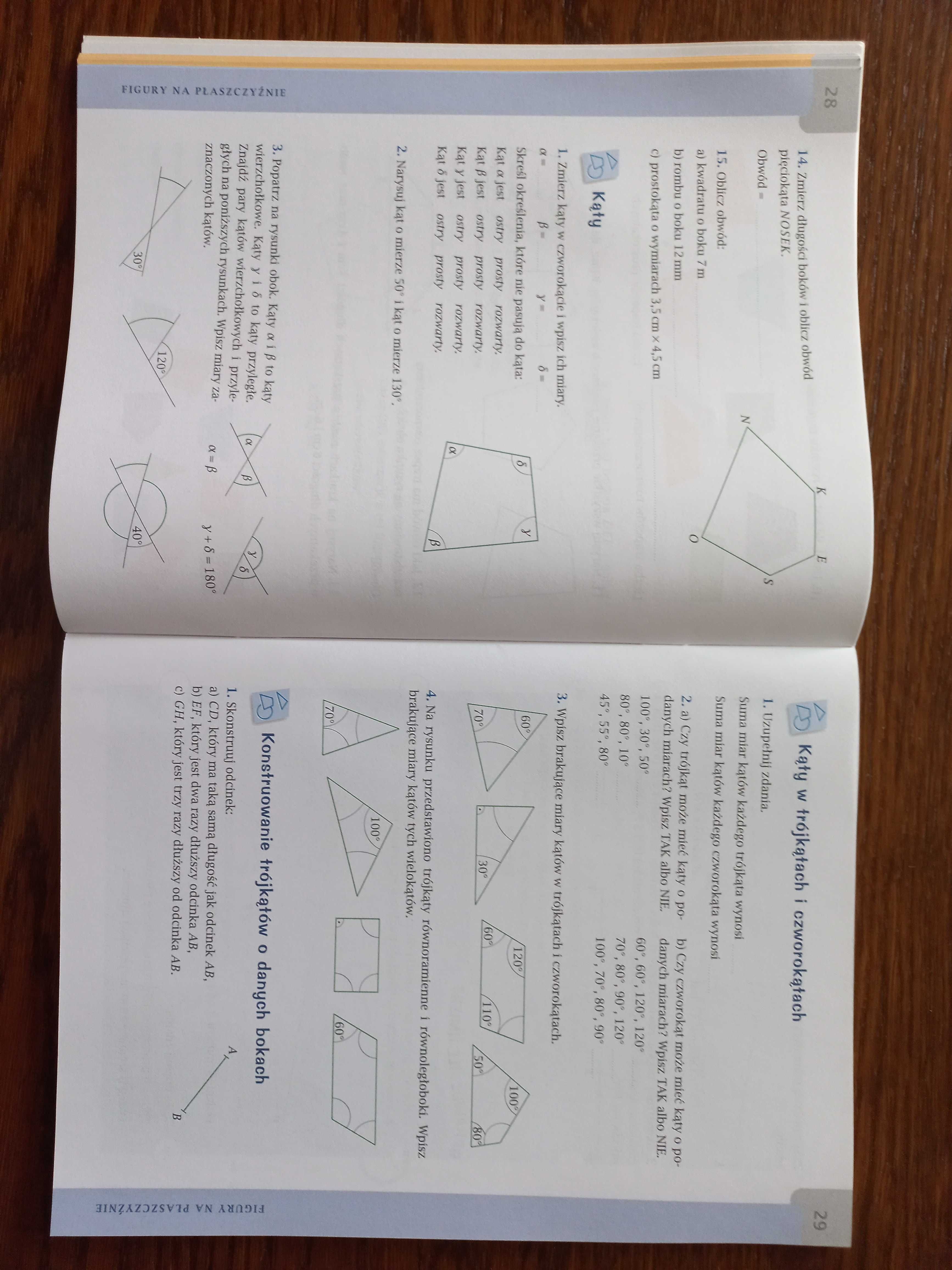 Matematyka 5 zeszyt ćwiczeń podstawowych z serii Matematyka z plusem