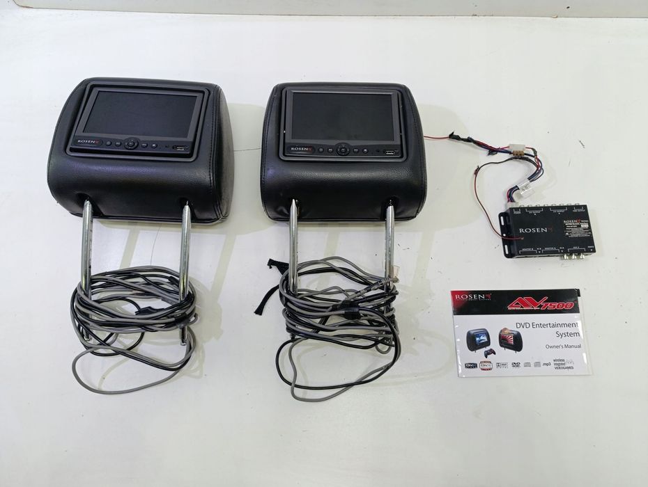 bmw e70 x5 monitory dvd w zagŁÓwkach zestaw rosen av7500