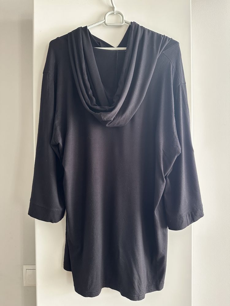 Czarna bluza kimono damska duży rozmiar