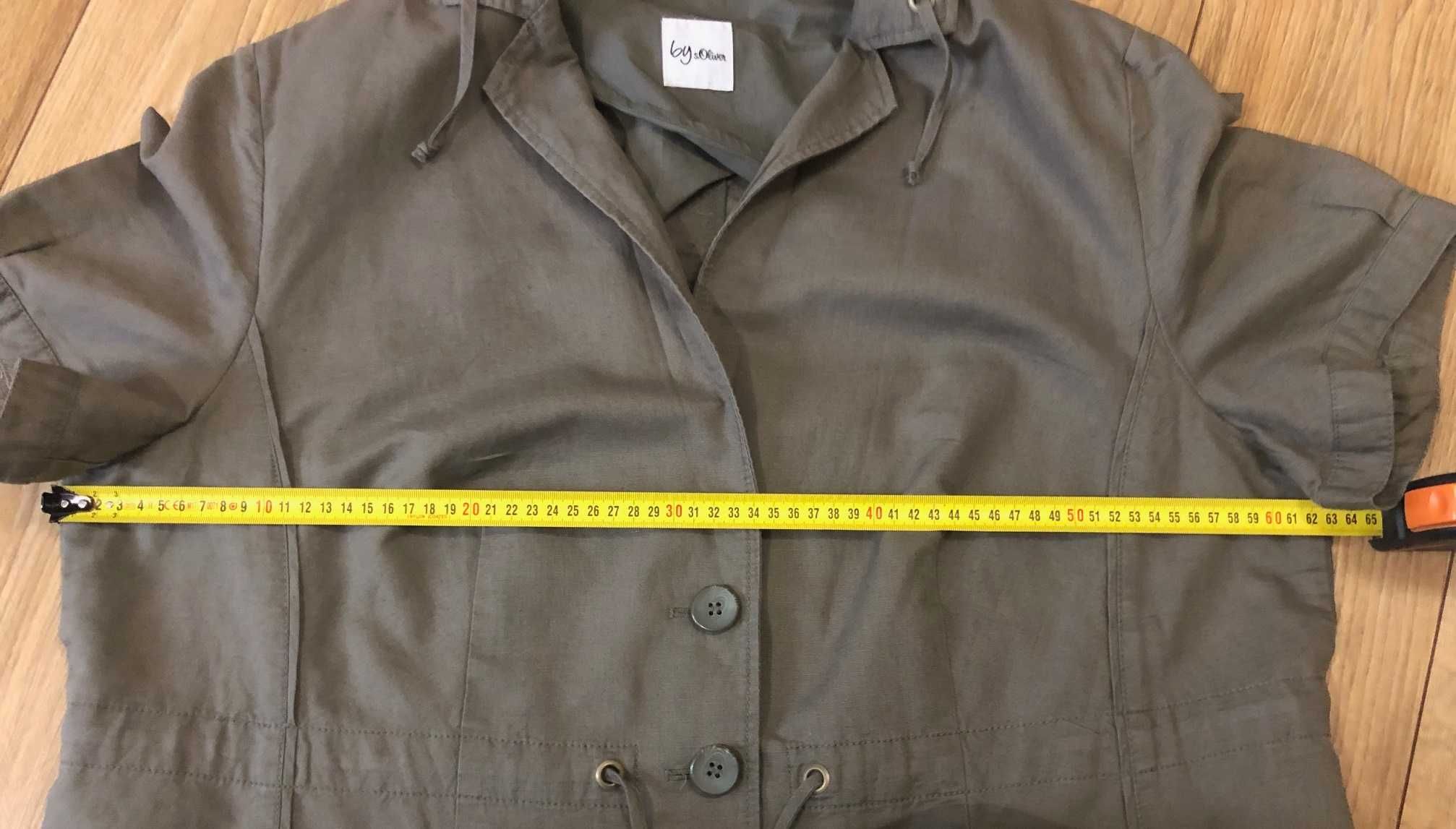 Żakiet damski lniany 2XL/50 khaki s.Oliver 55zł