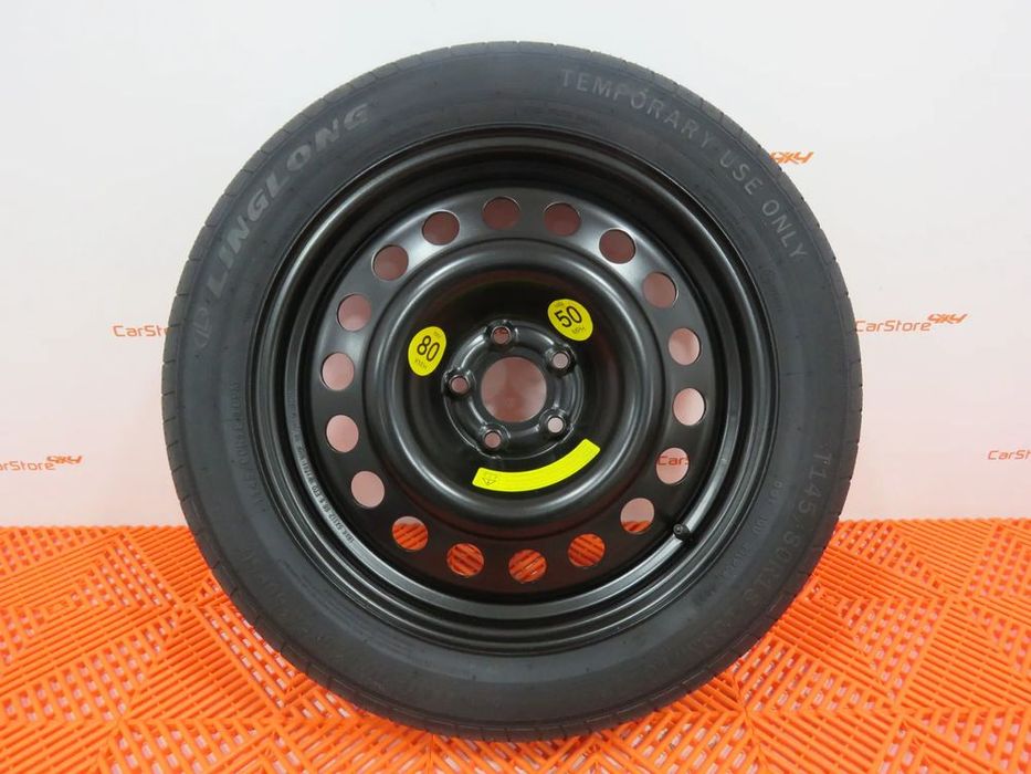 Conjunto roda suplente/emergência automóvel