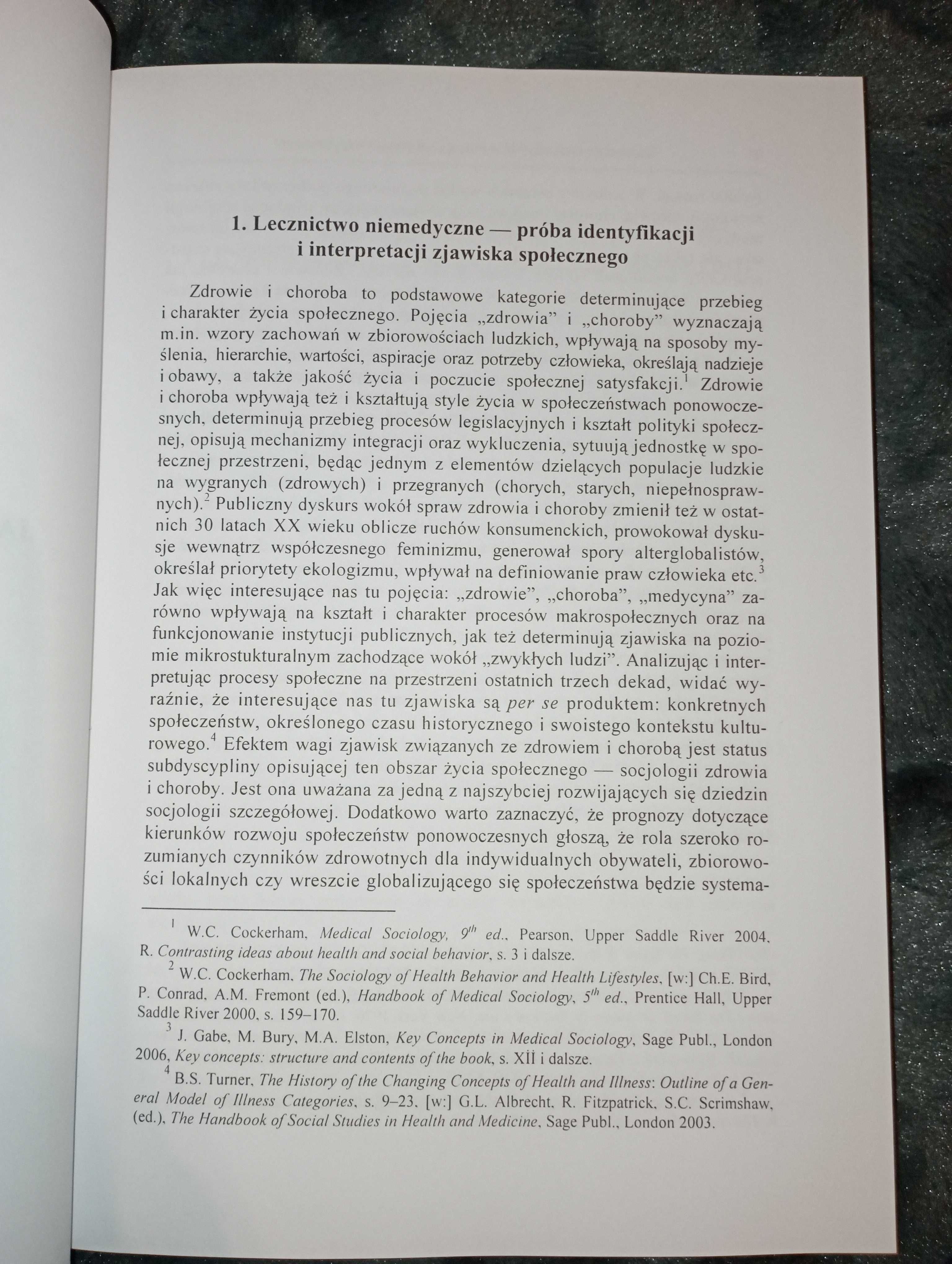 Książka 'Lecznictwo niemedyczne w Polsce. Teoria i współczesność."