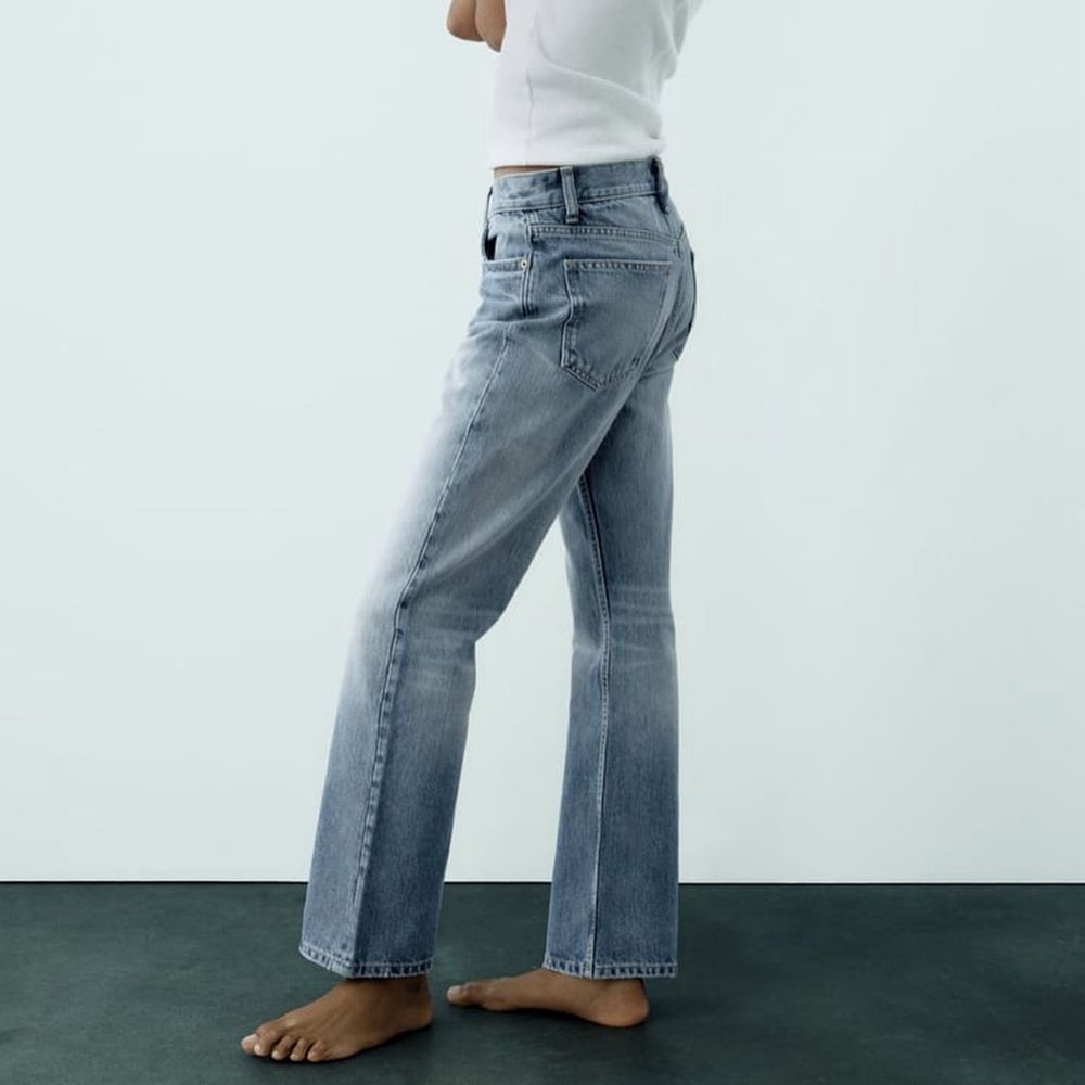 Прямі сині жіночі джинси Zara