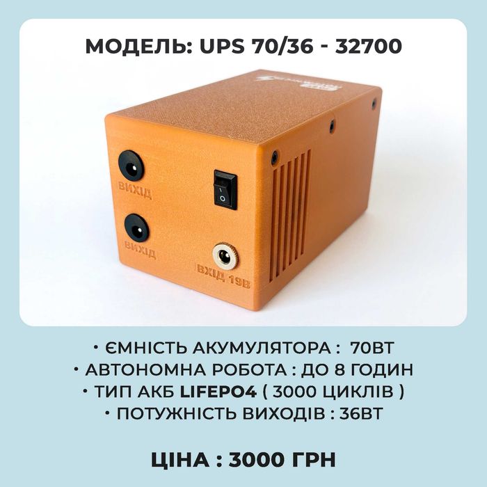 Безперебійник для роутера 180 Ват (LiFePo4)
