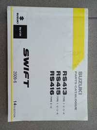 Katalogi części Suzuki Grand Vitara,Swift RS