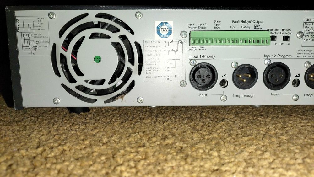 AMPLIFICADOR de POTENCIA PROFISSIONAL- BOSH PLENA - LBB1935/20 - 1100€