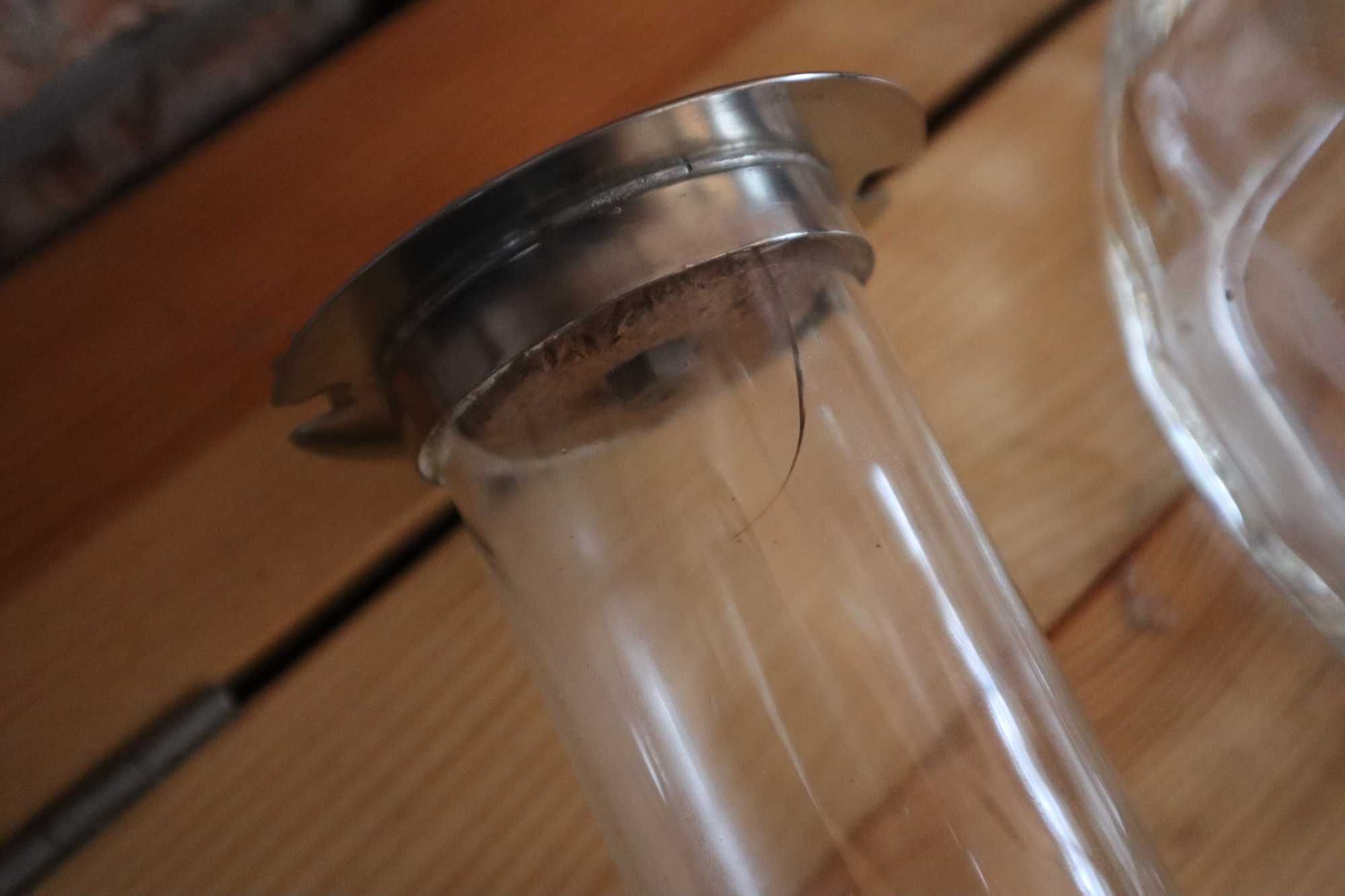 Kryształowy dzban do zimnych napojów z wkłade na lód styla art-deco