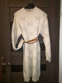 Sweter sukienka tunika L/XL ciepła