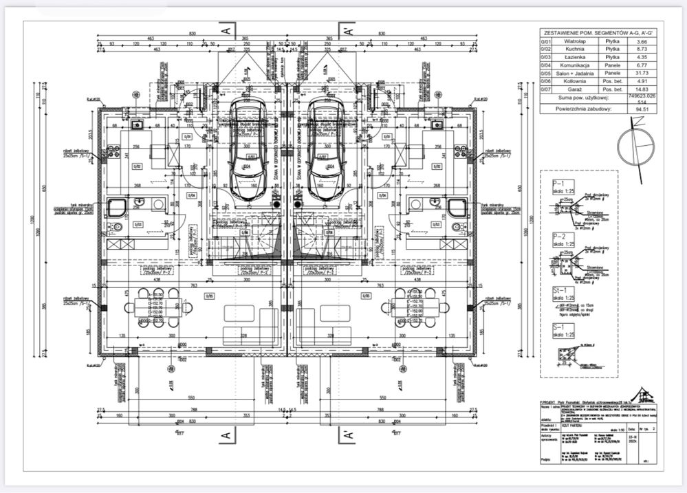 Domy w zabudowie bliźniaczej 140 m2