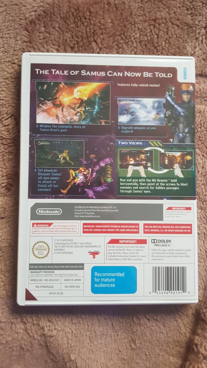 Metroid ogier M  nintendo wii