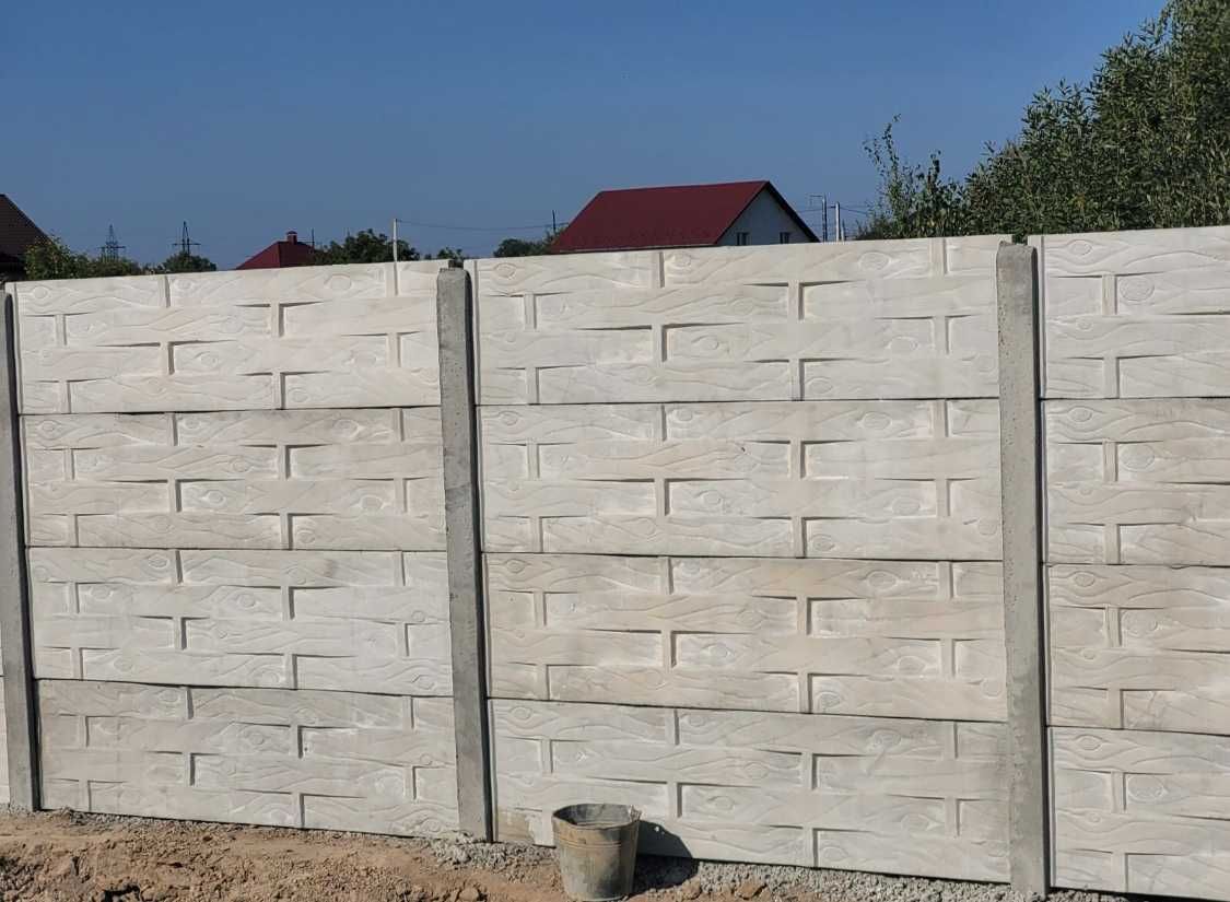 Європаркан (бетонний паркан з плит) продаж і установка