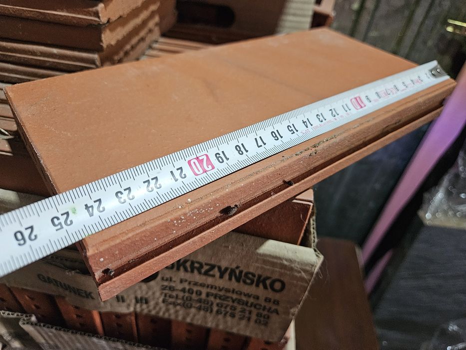 Płytki klinkierowe, parapet itp