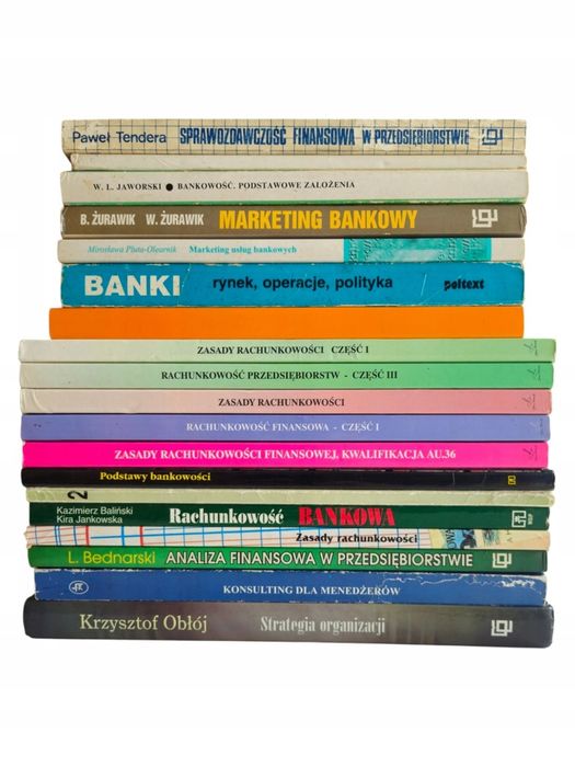 19x Książki Rachunkowość Bankowość Finanse Marketing