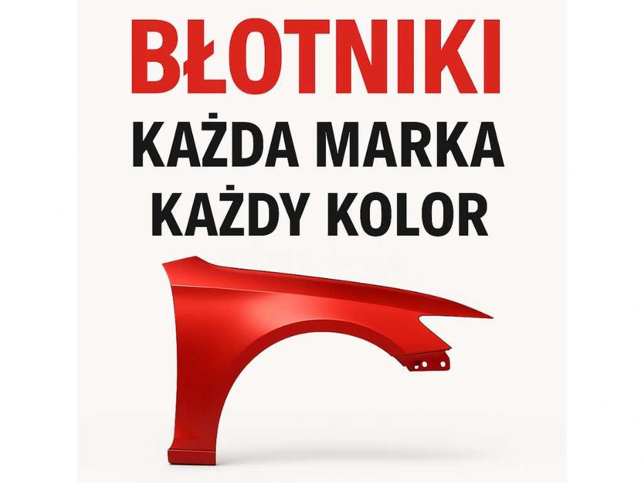 Błotniki Mercedes BMW Audi prawy/lewy, kolor, wszystkie modele wysyłka