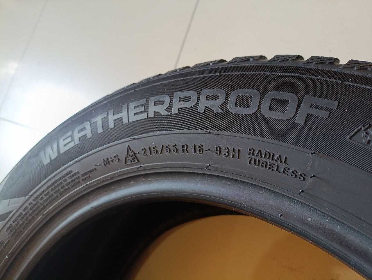 Пара шин б/у 215/55R16 93H Nokian Weatherproof