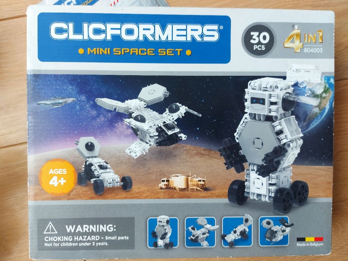 Clickformers rescue set i space set straż pożarna kosmos robot