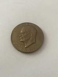 Srebrna Moneta amerykańska 1 dolar 1977