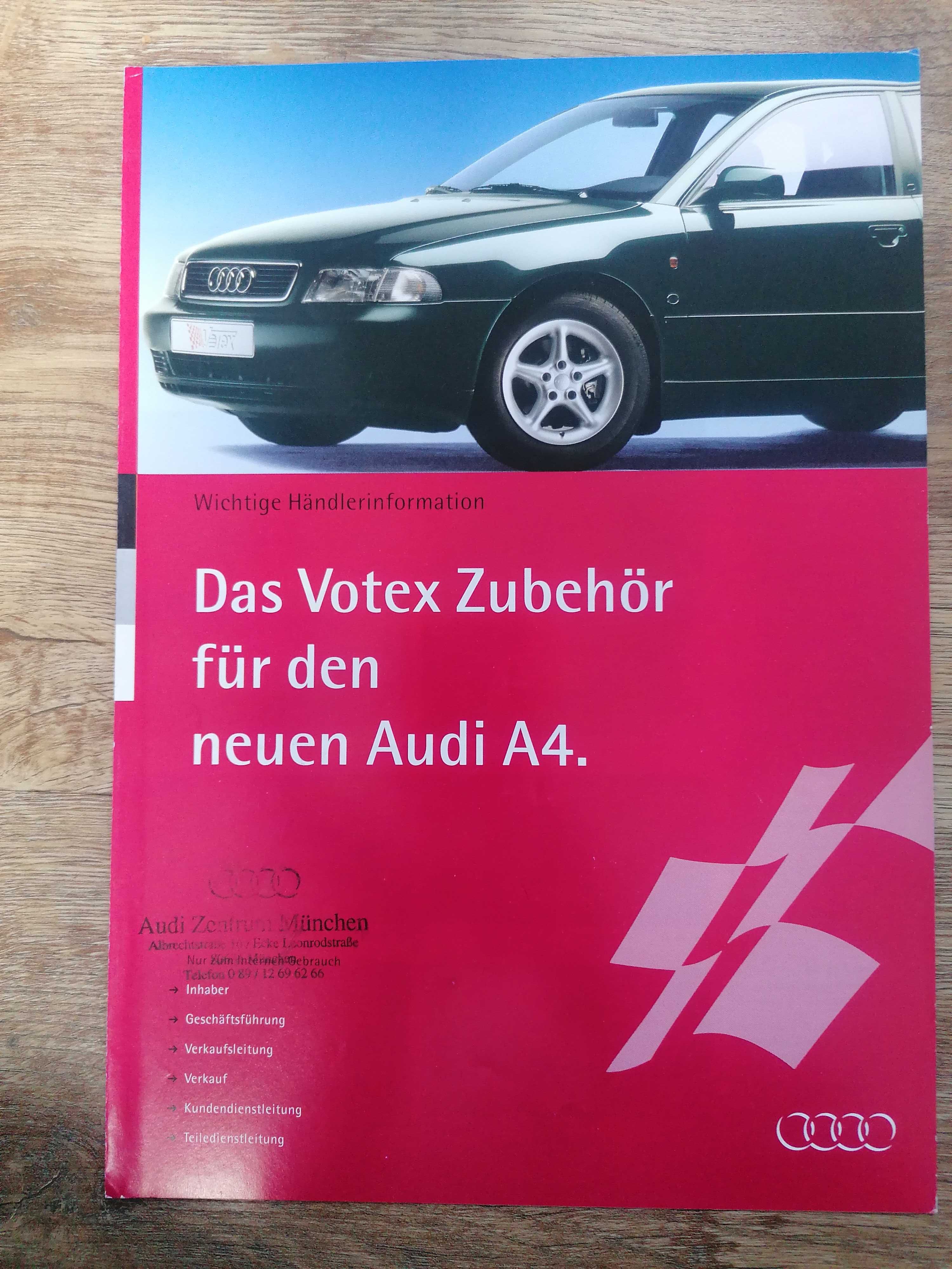 Prospekt Audi A4 Votex wyposażenie dodatkowe.