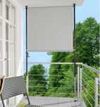 Parawan balkonowy Angerer 270x150 szary