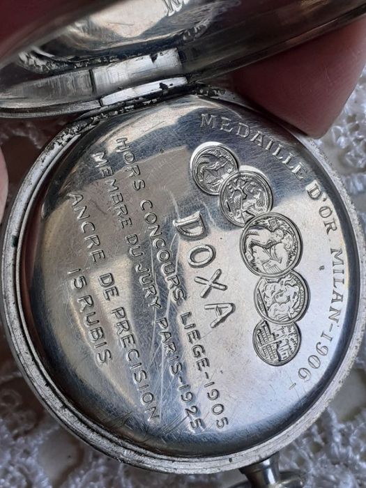 Doxa Locle kolekcjonerski zegarek kieszonkowy z okresu lat 1900