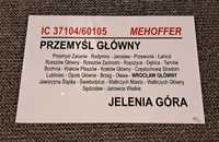 IC Mehoffer - Jelenia Góra - Tablica Relacyjna PKP InterCity