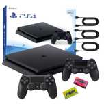 Konsola Playstation 4 Slim 500 GB 2 Pady Karton Gwarancja - Komplet