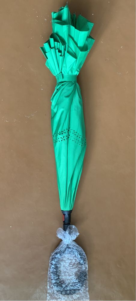 Зонт- трость  зеленый новый