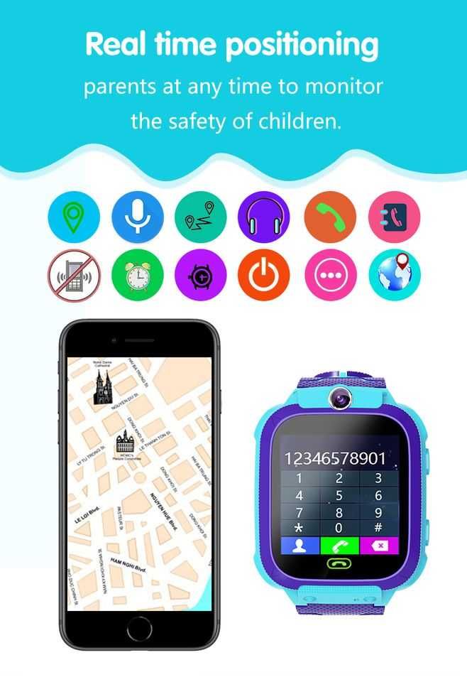 Relógio / Smartwatch Infantil c/ GPS localização / Camera