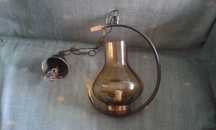 Candeeiro de tecto vidro vintage