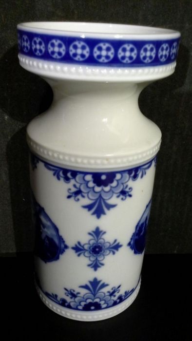 Wazonik Kobaltowy LICHTE, Echt Kobalt,Fine China, Porcelana