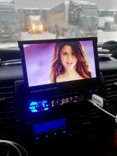 Auto-Rádio Mp5 1 Din(Universal) Retratil, Touchscreen,Full-HD Novo