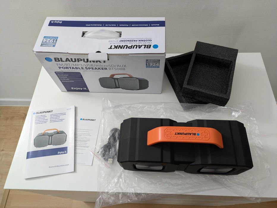 Glosnik Blaupunkt BT50BBbardzo głośny duże basy wysokie tony Bluetooth