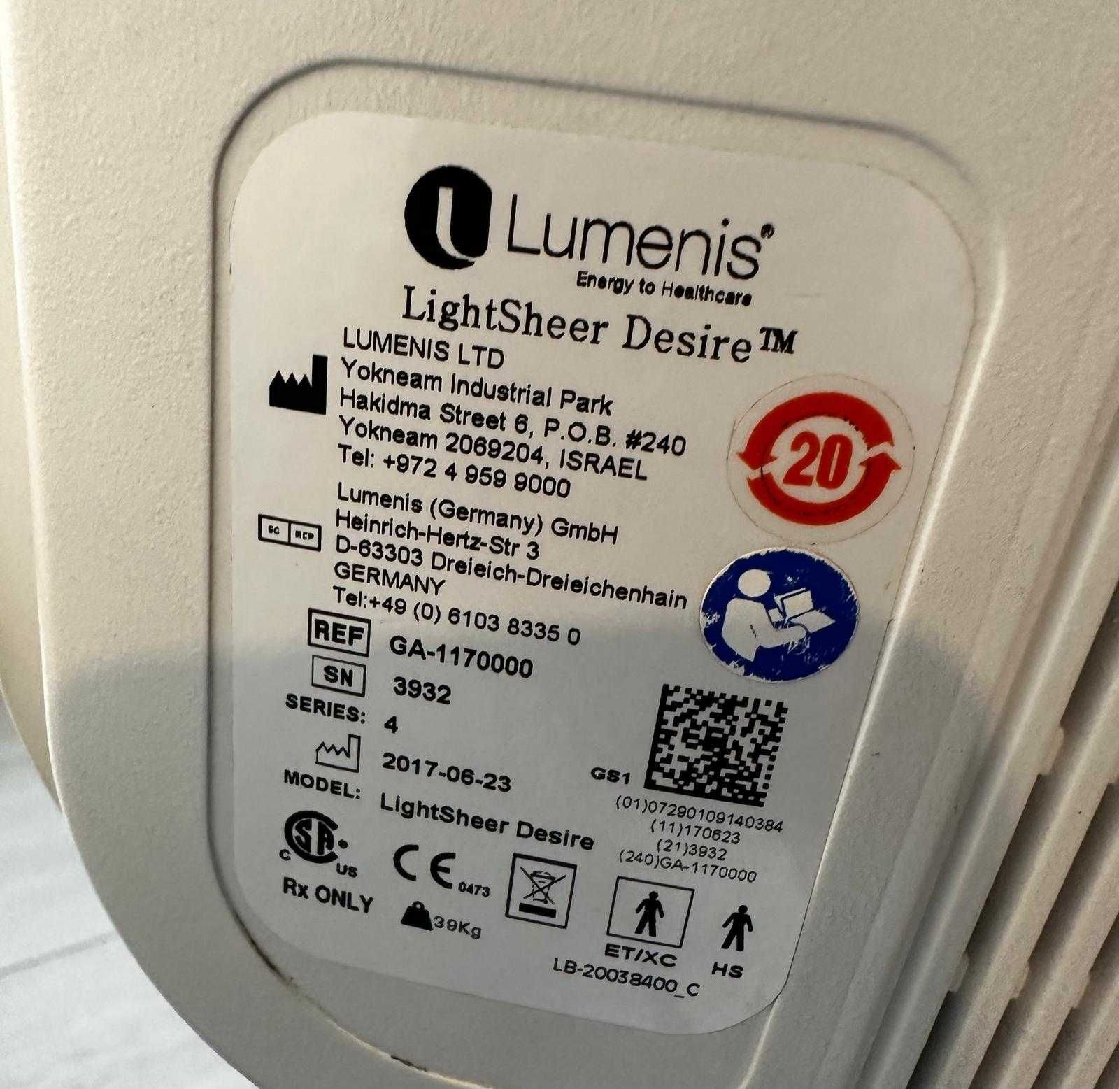 Laser diodowy Lumenis LightSheer Desire do depilacji