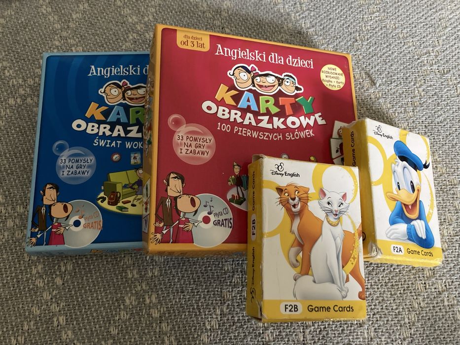 Karty obrazkowe dla dzieci do nauki angielskiego