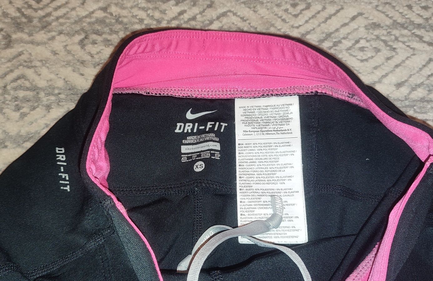 Nike getry legginsy r. XS czarne