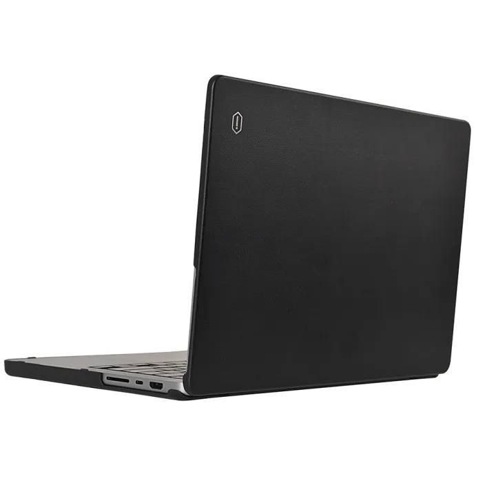 Шкіряна Накладка Wiwu Leather MacBook 13.3 14.2 13.6 чорний/коричневий